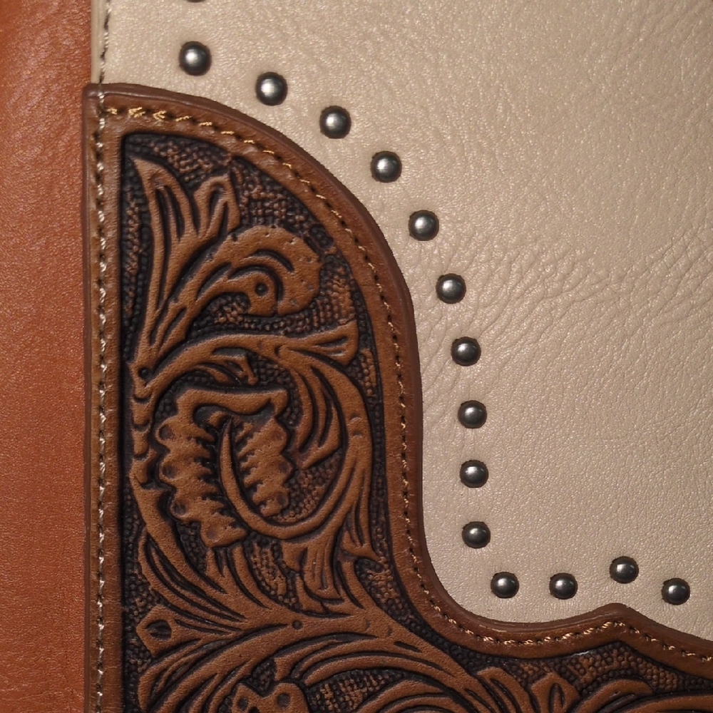 Montana West Tan and Brown Tote Bag - Picture 15 of 16